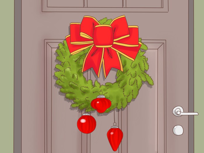 How to decorate your room door for christmas