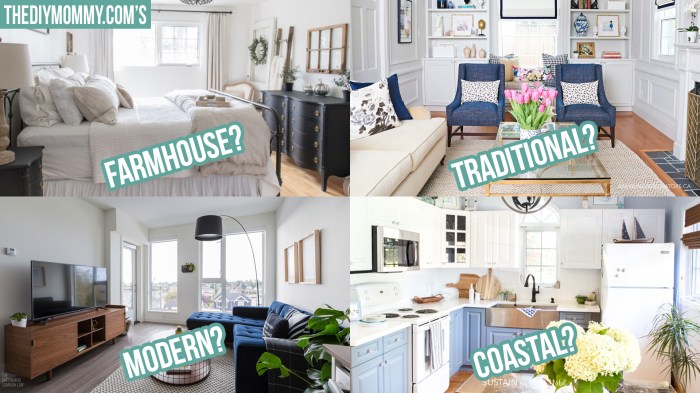 What are the different styles of home decorating