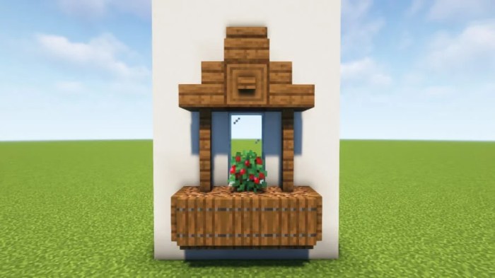 How to decorate windows in minecraft