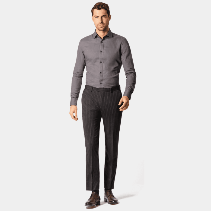 Men's gray dress shirt