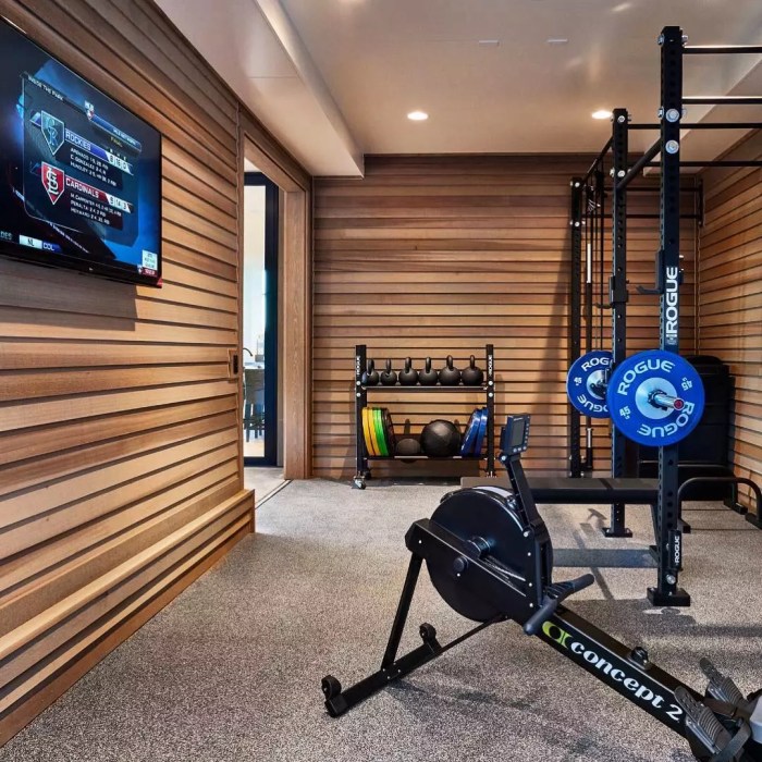 How to decorate an exercise room