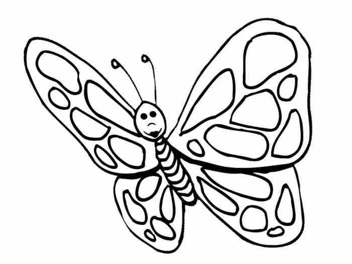 Butterfly coloring pages preschool colouring color printable getcolorings